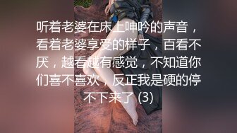 听着老婆在床上呻吟的声音，看着老婆享受的样子，百看不厌，越看越有感觉，不知道你们喜不喜欢，反正我是硬的停不下来了 (3)