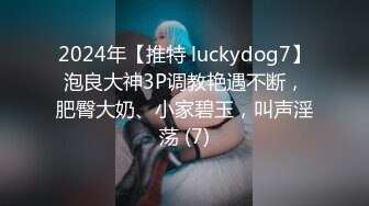 2024年【推特 luckydog7】泡良大神3P调教艳遇不断，肥臀大奶、小家碧玉，叫声淫荡 (7)