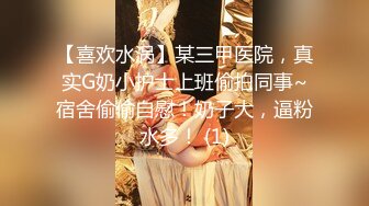 【喜欢水涡】某三甲医院，真实G奶小护士上班偷拍同事~宿舍偷偷自慰！奶子大，逼粉水多！ (1)