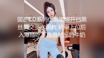 国产CD系列伪娘娜娜开裆黑丝口交圣水调教 骑乘上位后入爆插吃下直男射出的牛奶