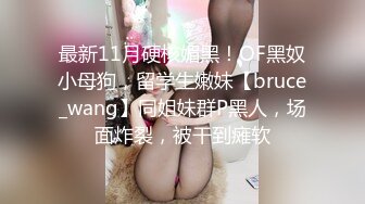 最新11月硬核媚黑！OF黑奴小母狗，留学生嫩妹【bruce_wang】同姐妹群P黑人，场面炸裂，被干到瘫软